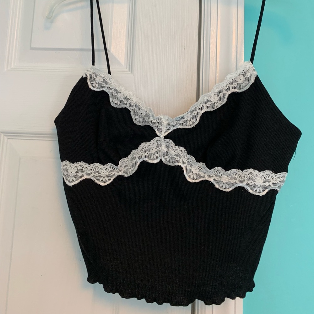 shein spaghetti strap crop top